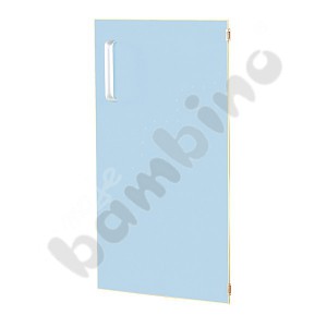 Door for narrow cabinet Flexi and cabinet M with partition right - light blue