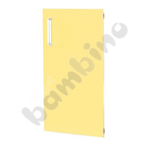 Door for narrow cabinet Flexi and cabinet M with partition right - yellow