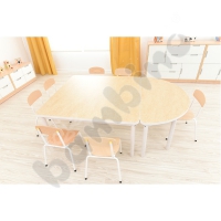 Quiet tabletop Plus, square, 120 x 120 - beige