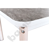 Quiet tabletop Plus, rectangular, 80 x 180 - grey