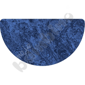 Quiet tabletop Plus, half-round, 60 x 120 - blue
