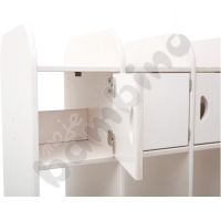 Doublesided cloakroom on wheels 2x5 - bleached plywood