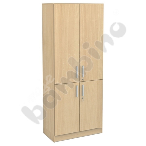 4-door tall cabinet maple