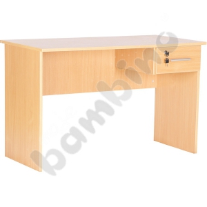 Vigo desk with 1 drawer - beech