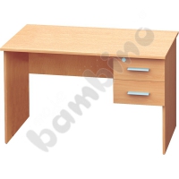Vigo desk with 2 drawers - beech