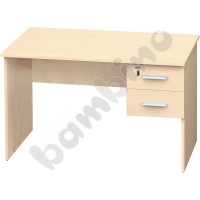 Vigo desk with 2 drawers - maple