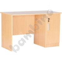 Vigo desk with cabinet - beech