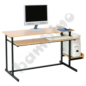 Computer shelf for NEO desks - black