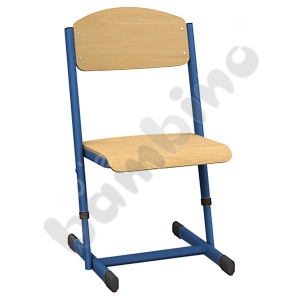 T chair with adjustable height size 3-4 blue