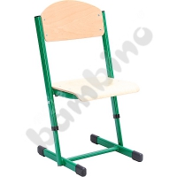T chair with adjustable height size 3-4 green