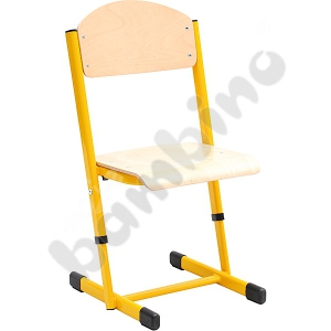T chair with adjustable height size 3-4 yellow