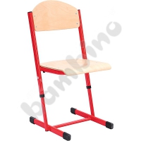 T chair with adjustable height size 5-6 red