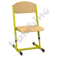 T chair with adjustable height size 5-6 yellow