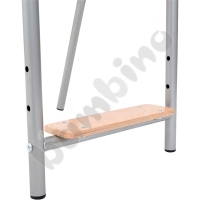P chair with footstool size 6 aluminium