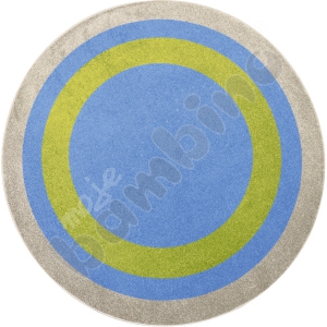 Round carpet, three-coloured, dia. 2 m