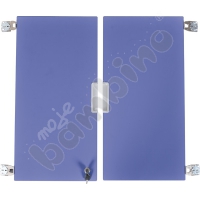 Quadro - medium doors 180 with lock, 1 pair - blue