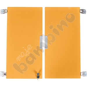 Quadro - medium doors 180 with lock, 1 pair - orange