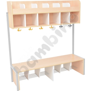 Quadro - cloakroom with frame 6 low