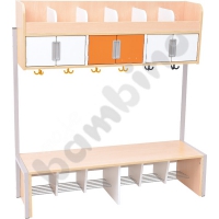 Quadro - cloakroom with frame 6 low