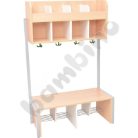 Quadro - cloakroom with frame 4 low