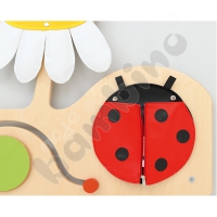 Manipulative-sensory wall - meadow with a ladybug