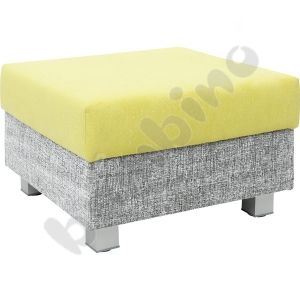 Square Relax pouf gray-green - square legs