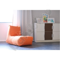 Pouf-chair orange