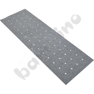 Rectangular silencing barrier with holes - gray
