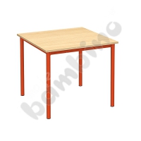 Common room table Mila  80 x 80 size 4 - red maple
