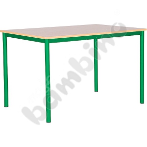 Common room table Mila 120 x 80 size 5 - green maple