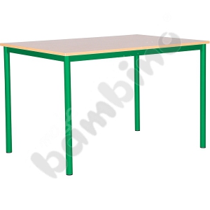 Common room table Mila 120 x 80 size 6 - green maple