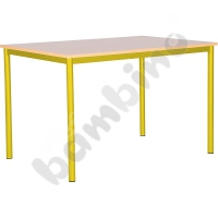 Common room table Mila 120 x 80 size 6 - yellow maple