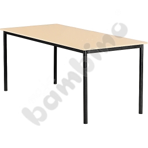 Common room table Mila 160 x 80 size 5  - black maple