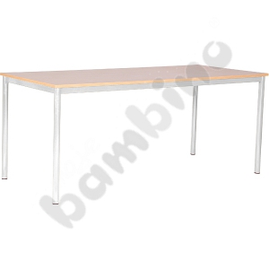 Common room table Mila  180 x 80 size 6 - silver maple