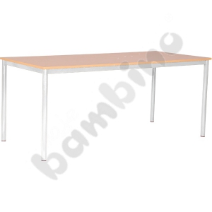 Common room table Mila 180 x 80 size 6 - silver beech