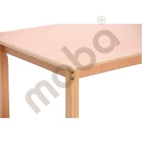 Rectangular strengthtened tabletop