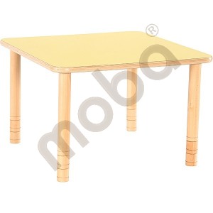 Flexi table square, yellow