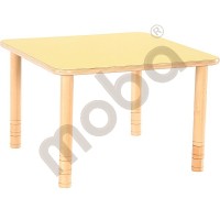 Flexi table square, yellow