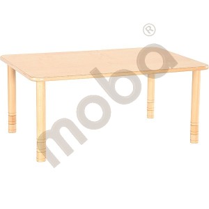 Flexi table rectangular, beech