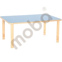Flexi table rectangular, blue