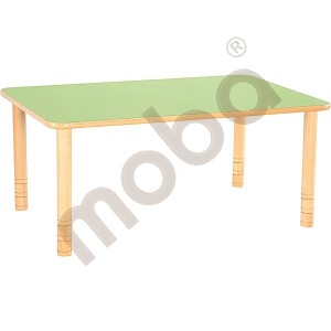 Flexi table rectangular, green
