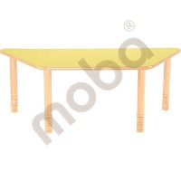 Flexi table trapezial, yellow