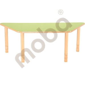 Flexi table trapezial, green