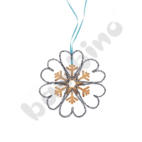 Wooden pendants - Snowflakes