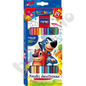 Two-sided crayons Moje Bambino, 24 colours