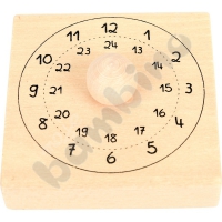 Wooden stamp - clock