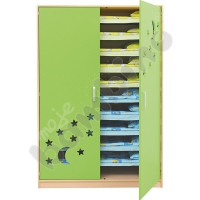 Cabinet for sleeping cots 501001 - green doors