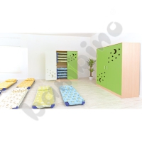 Cabinet for sleeping cots 501001 - green doors