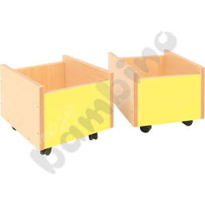 Flexi container on wheels - yellow
