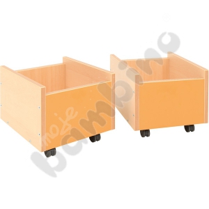 Flexi container on wheels - orange